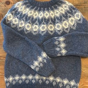 Hand Knit Lopi Icelandic Sweater Wool women’s small